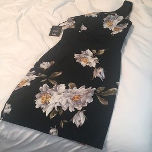 Black floral dress
